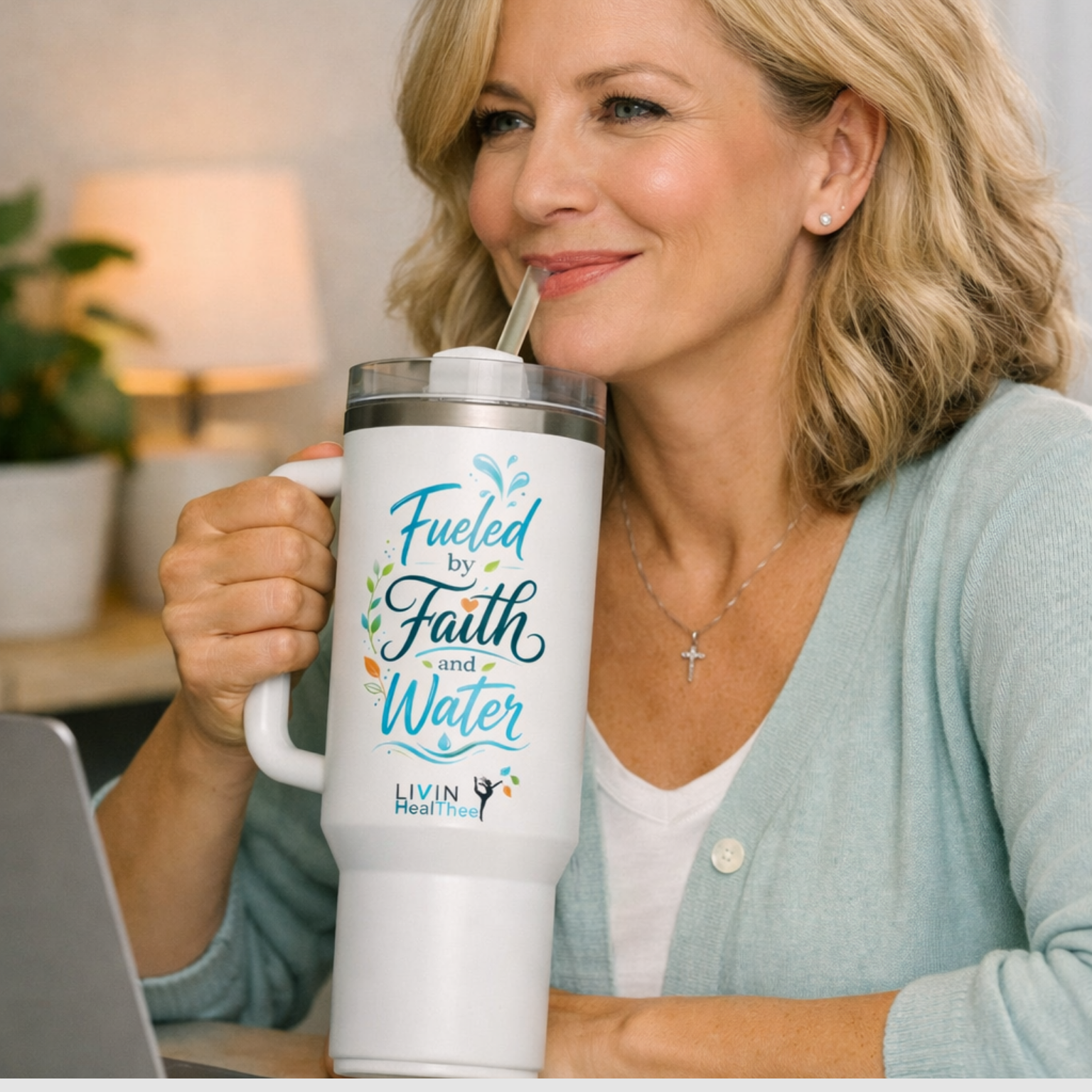 Fueled by Faith and Water Tumbler | Wellness Tumbler
