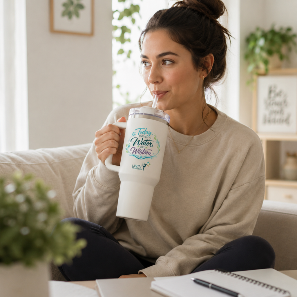 Today Calls for Water and Wisdom Tumbler | Inspirational Self-Care Tumbler
