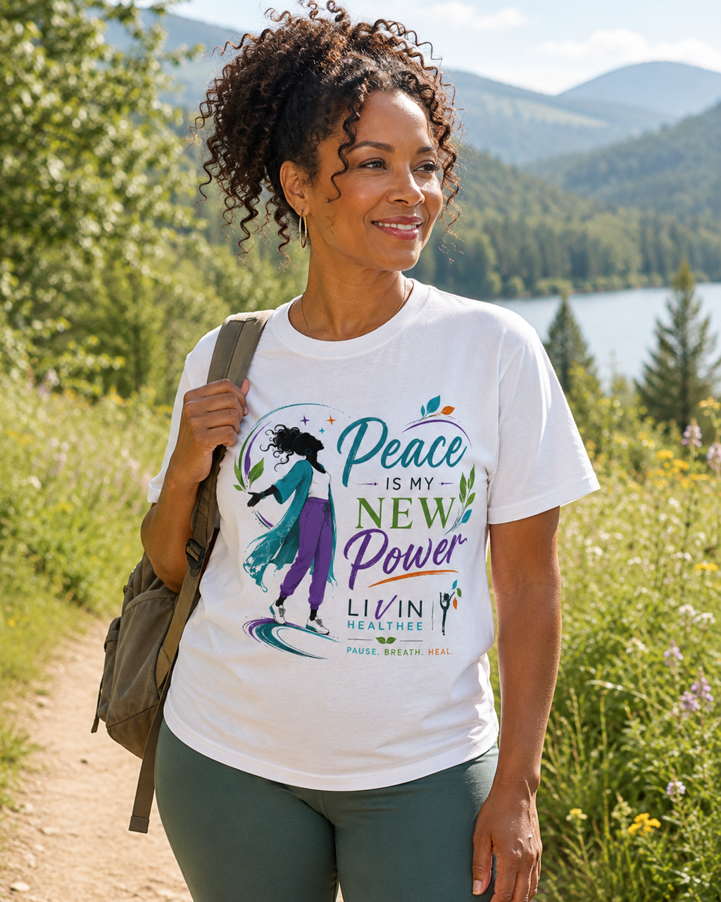 Peace Is My New Power Shirt | Inspirational Wellness Apparel for Women