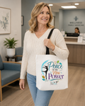 Peace Is My New Power Tote Bag | Inspirational Wellness Tote