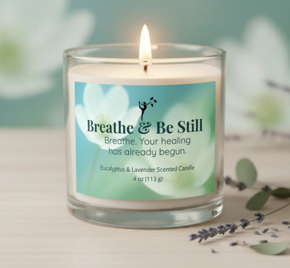 Breathe & Be Still Candle