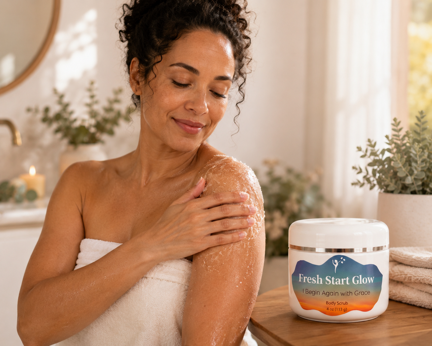 Fresh Start Glow Body Scrub | Restorative Exfoliating Wellness Scrub