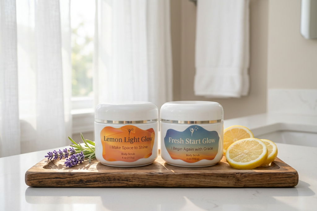 Lemon Light Glow Body Scrub | Nourishing Exfoliating Self-Care Scrub